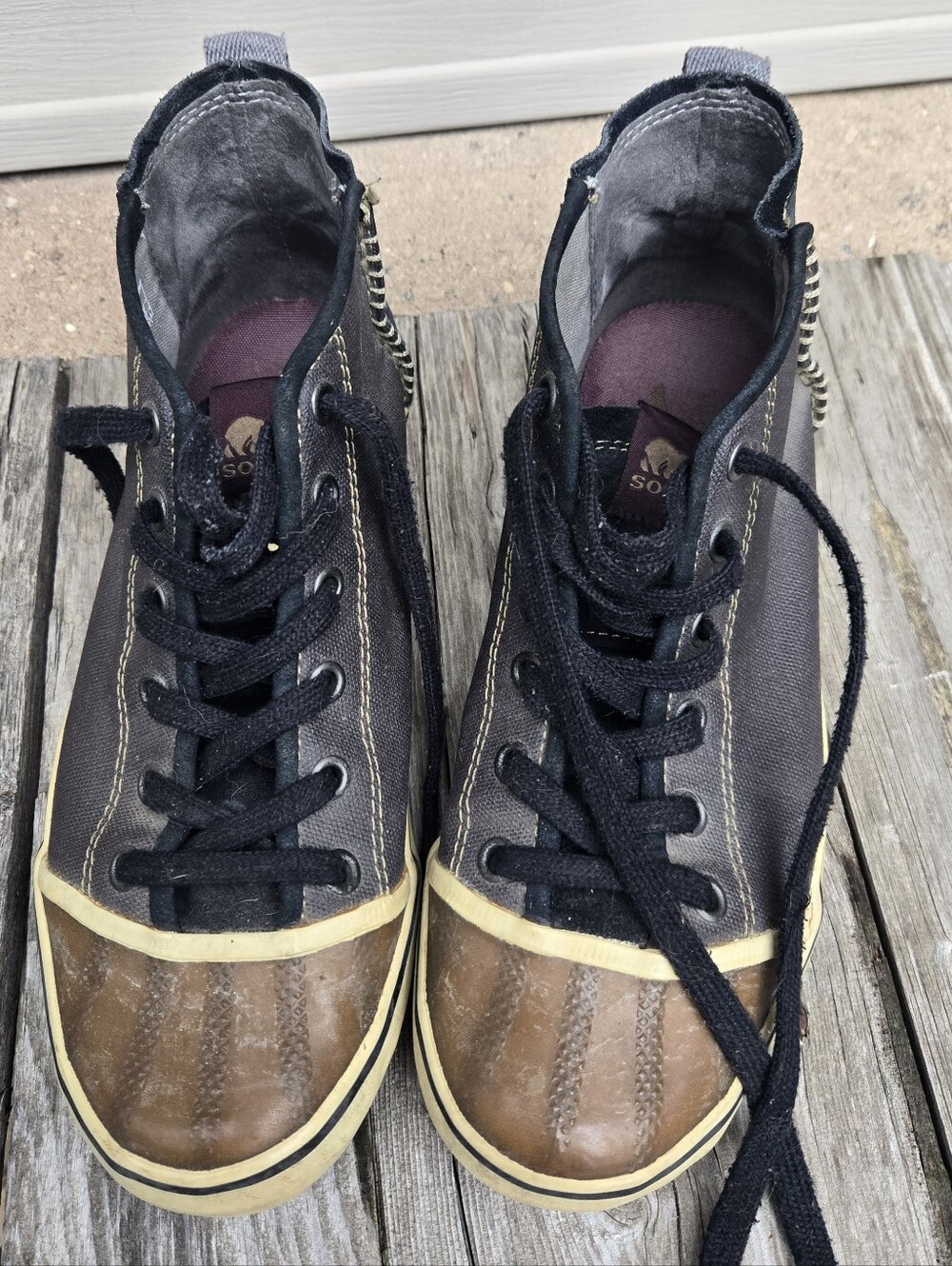Sorel Hightop Sneakers Sz Womans 9 Sentry Chukka Shoes